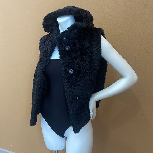 COS Hooded Shearling Gilet size 4 - Picture 6 of 16
